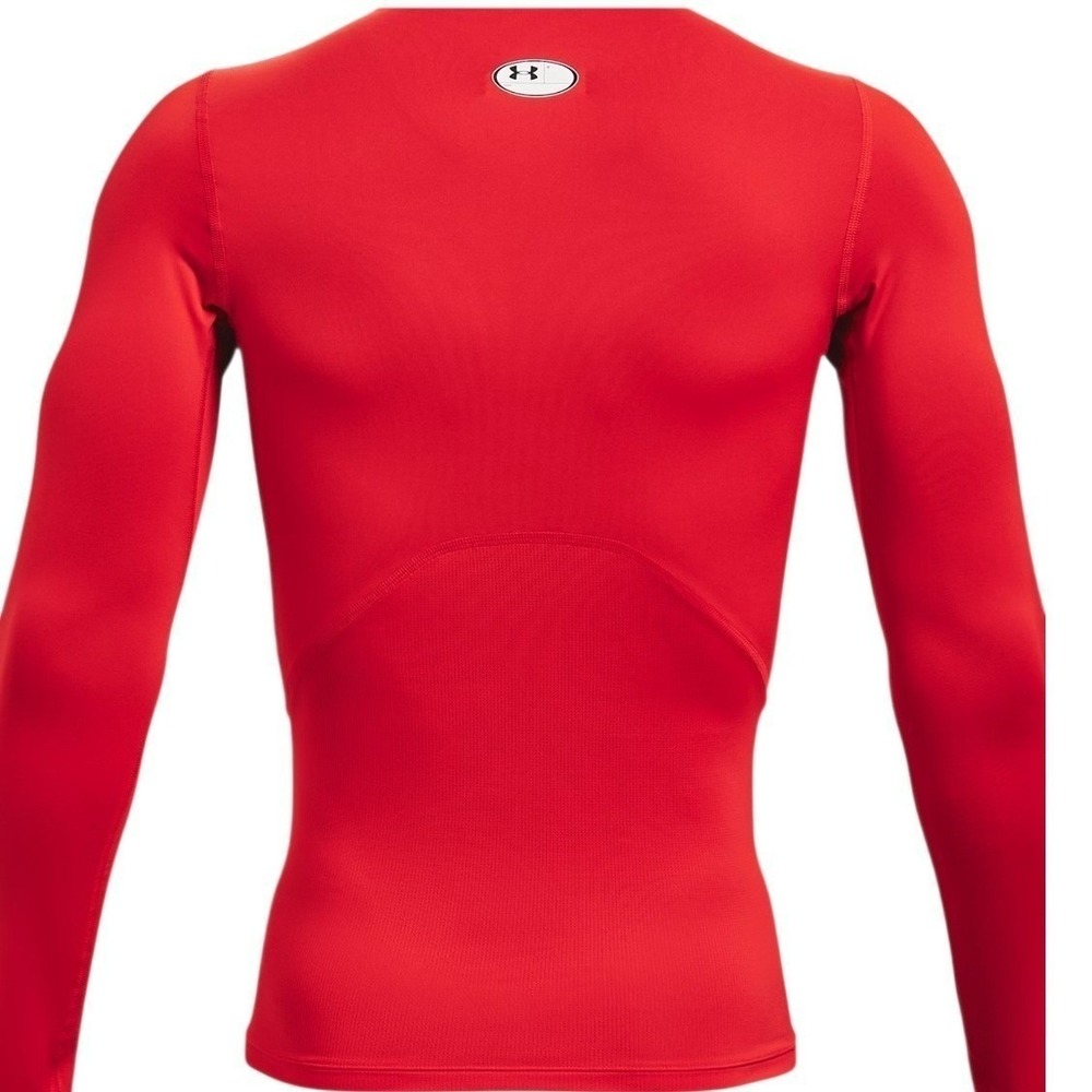 Under Armour HeatGear Mens‎ Compression Shirt XXL Red Long Sleeve Athletic NWT - Picture 4 of 12